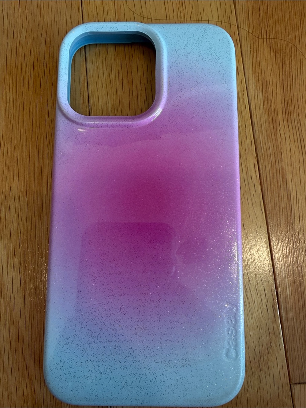 Glitter Gradient Pink & Light Blue Phone Case - Slim Protective Cover